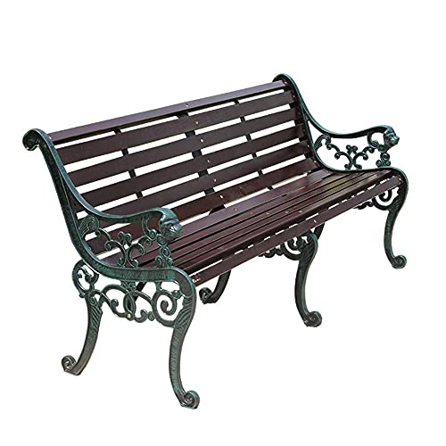 LXLH Panca da Giardino Sgabello da Giardino panchina da Giardino per Bambini panchina da Giardino panchina per Il Tempo Libero, panchina da Giardino per Esterni 2-3 posti da Cortile in Metallo PE