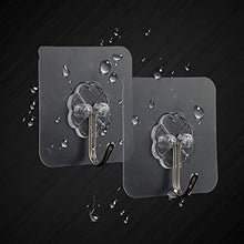 fanshiontide 40pcs Ganci Adesivi Trasparenti Gancio Appiccicoso Gancio a Parete Gancio Forte Gancio Appiccicoso Asciugamano da Bagno Riutilizzabile Gancio a Soffitto