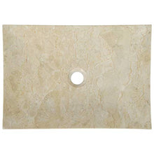 Festnight Lavandino da Bagno in Marmo,Lavabo da Bagno in Marmo Nero/Crema,Lavandino Appoggio,Lavabo Appoggio,Lavandino Rettangoalre,Lavabo Rettangoalre,Lavandino Design,Lavabo Design 50x35x12 cm