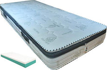 SARDAMATERASSI Kit letto doghe elettriche piazza e mezza 120x190 + materasso memory 22 cm + guanciale memory omaggio h13