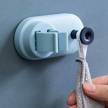 ZXCASDF Gancio Mop Multifunzionale Libero Punzonatura Cremagliera Appeso A Parete Bagno Super Forte Adesivi Viscosa Gancio Adesivo Fibbia Portante Fermaglio Mop Artefatto,Verde