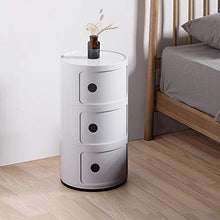 Diaod Nordic Semplice ABS Bedside Governo di immagazzinaggio Moderna Divano Camera Comodini 3 Livello Rotonda Bagagli Finitura Armadi