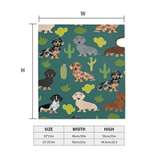 Doxie Cactus Cute Dachshund Dog Designs - Copertura magnetica per cassetta postale per giardino, cortile, dimensioni standard, 53 x 45 cm