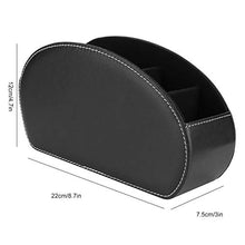 zhuolong Supporto per Telecomando con 5 Scomparti, Supporto per Telefono Cellulare in Pelle PU Custodia per scrivania da Ufficio
