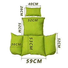 lā Vestmon Cuscino per Sedia a Dondolo, Cuscino per Sedia a Dondolo per Amaca Cesto per Appendere Schienale Spesso con Schienale per Cuscino per Giardino Interno Cortile Esterno (Non Include Sedia)