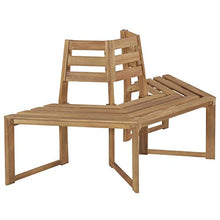 BIGTO - Panchina da Giardino in Legno di Acacia Massiccio, 160 cm