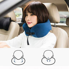 FSGD Cuscino di Corsa, a Forma di U del Collo di Corsa Ufficio Cuscino artefatto da aeromobili Treno Cuscino cervicale Memoria del Cotone Sonno Cuscino a Forma di u