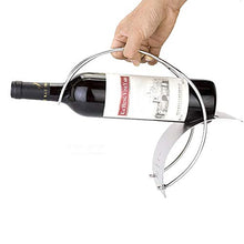 KUMOPYU 1pcs Portabottiglie Portatile in Acciaio Inox Portabottiglie Singolo Portaoggetti da Cucina Creativo Strumento Bar Porta Vino Arredamento Casa Porta Bottiglie Porta Bottiglia Vino