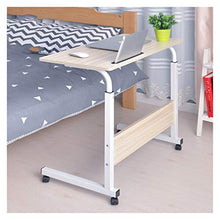 SXGKY Pieghevole da Tavolo Computer Portatile Registrabile Laptop Desk Ruota Portatile Ping può Essere Sollevato in Piedi Desk Scrivania Portatile FF (Color : Dark Khaki)