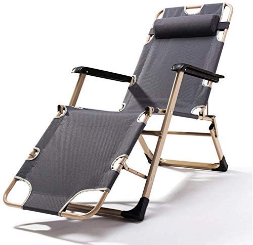 FGVBC Lettino Prendisole Pieghevole reclinabile Lettino Relax Regolabile in più Angoli con poggiatesta Rimovibile Sedia a Sdraio Portatile Lettino Prendisole da Giardino Reclinabile
