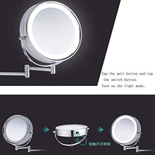 Specchio per Il Trucco, Specchi per Il Trucco del Bagno Specchio per Il Trucco con luci Cornice Spessa Specchio per Il Bagno da Barba retroilluminato a LED/Specchio per Il Trucco/con 5X