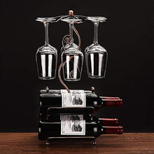 Controsoffitto Vino Cremagliera Di Vetro 19 Pollici 6 Bottiglia Freestanding Cremagliera Del Vino Appeso 6 Gancio Portabicchieri Da Vino Soggiorno Bar Cucina Art Déco Cremagliera Del Bicchiere Di Vino