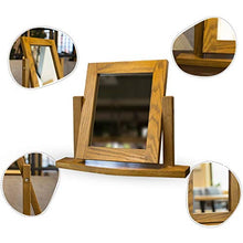 LLG Household Items& Europeo Semplice Legno Creative Desktop Portatile ad Alta Definizione Specchio Cura della Pelle rasatura e Viaggi