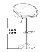 XINGLEI Sgabelli da Bar, seggiolone con Schienale Ben Imbottito, Dotato di Funzione di Rotazione Regolabile in Altezza e 360 ° Sgabelli da Bar per la Colazione (Color : Beige, Size : 60~80cm)