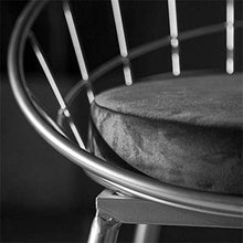 LWW Sedie, Sedie in ferro battuto Sgabello nordico dorato Sedia da bar Sedia per il tempo libero Sedia da pranzo moderna e minimalista Sedia in filo metallico,Altezza seduta 65 cm
