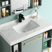 NgMik Cabinet Specchio Lavabo Mobile Bagno Moderno per Il Bagno in Legno con armadietto a Specchio lavello di Ceramica a Muro di Lusso Leggero Facile da Pulire (Color : Green, Size : 50x100x85cm)