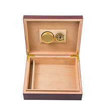 Minmin Cigar Box classico mogano Mellow Legno di Cedro Idratante Cabinet Profondo rosso for auto portatile Cigar Box, 265x220x75mm accessori del sigaro (Size : 265x220x75mm)