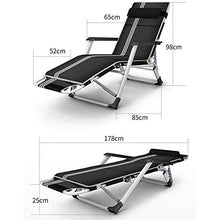 FUFU Sedie a Sdraio Lounge Chair, Lunch Break Folding Chair Office Portable Beach Adult Divano Pigro per Il Tempo Libero Back Chair Nap Lounge Chair 85 * 52 * 98cm Pieghevoli