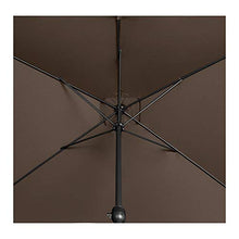 Uniprodo Ombrellone da Esterno Ombrello da Giardino Uni_Umbrella_SQ2030BR (Marrone, Rettangolare, 200 x 300 cm, 180 g/m2)