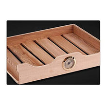 Portasigarettes-humidor sigaris-humidor sigari Semplice moderna cedro massello di legno termostatica / Idratante Cigar Cabinet Governo del vino europeo, un pulsante di avvio, 360 ° circolare aria sist
