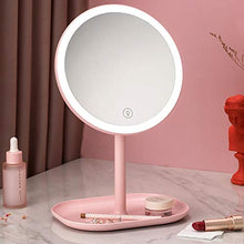 Specchio cosmetico di vanità delle luci del LED Specchio for il trucco a LED a specchio a soffitto pieghevole con lampada Desktop Fill Light Specchio Desktop Desktop Illuminato portatile per il bagno