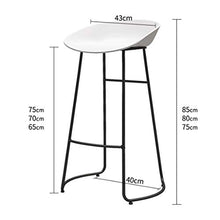 Sgabelli da Bar Iron Art, Sedie da Pranzo da Cucina Seggioloni da banco Sedile in PP Ecologico per bancone, Cucina, casa, Ristorante Carico Massimo 150 kg