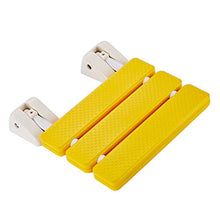 Fenteer Panca Doccia Anti Ruggine Supporto Anziani Disabili Feriti Soggiorno Camera da Letto Plastica - Giallo