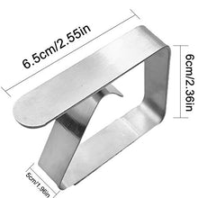 JPYH Clip Tovaglia,8PCS Tovaglia Clip in Acciaio, Tablecloth Clip Regolabile per Copritavoli Supporti per Tovaglie per Casa, Feste, PIC-Nic, Ristorante, Matrimoni