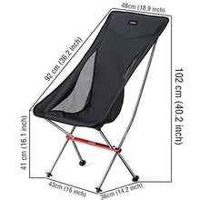 JIXIN Sedia da Campeggio Sedia Pieghevole Ultraleggera Sedia da Pesca Sedia da Spiaggia Sedia da Viaggio Pieghevole Sedia da Barbecue Portatile da Esterno