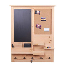 Semplicità Elegante Scaffale a Muro Sospeso Lavagna Sospesa Lavagna Multifunzionale Aggancia Reticolo Di Stoccaggio, HJJ, Legna, 68x7x86cm