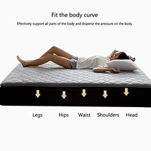 zyl Materasso Tatami Addensato Materasso Futon Pieghevole in Tessuto di Cotone Imbottitura Confortevole Traspirante Materasso Pieghevole Antiscivolo Lavabile in Lavatrice