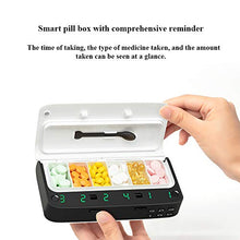 MIKLL Dispenser Automatico di Pillole Sistema organizzatore di scatole per Pillole di Grande capacità,Organizzatore Dispenser Digitale di Pillole, Timer con allarmi Timer Scatola per Pillole