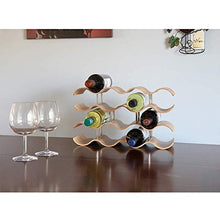 Wine Rack 4 Livello 14 portabottiglie cantinetta Legno di bambù Wine Storage Rack Cantinetta Portabottiglie in Bambù per 14 Bottiglie Portabottiglie di vino for Home Bar controsoffitto Decorazione