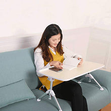 LICHUAN Tavolo pieghevole multifunzionale per computer portatile, dormitorio studentesco pigro pieghevole piccolo tavolo da picnic (dimensioni: 52 x 30 x 25-33 cm)