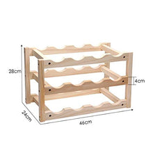 HYY-YY - Portabottiglie da tavolo in stile europeo, per 12 bottiglie di vino, con design elegante, perfetto per la casa, bar, cantina, cantina, cantina, armadietto, pieghevole, per bottiglie di vino