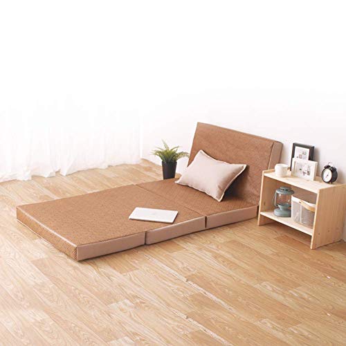 Kyman Ultra Morbido Tappeto Tradizionale Giapponese Tatami Floor, Traspirante Materassi Memory Futon Raffreddamento Rattan Mat Bed Superficie for L'Estate-F 120x180x5cm