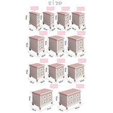 Comodini Comodino da Letto Mini Comodino Ad Angolo Comodino Slim Cabinet Cassetti Blocchetto for Stoccaggio del Comodino Camera da Letto (Color : Pink, Size : 38 * 35 * 53cm)