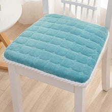 Dieluny, cuscini per sedia da pranzo con cravatte, cuscino quadrato per interni ed esterni, mobili da giardino, traspiranti, antiscivolo, per sedie per alimenti, blu, 40 x 40 cm