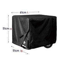 Scudo portico Coperchio generatore universale impermeabile, per la maggior parte dei generatori 5000-10000 Watt, nero,66 * 51 * 51CM