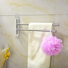 OLDJTK Portasciugamani a Parete in Acciaio Inossidabile SUS304 da Bagno Portasciugamani da Cucina Lucido (2 Bracci)