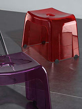 LoveGlass Sgabelli Doccia Acrilico Trasparente,Addensare Schiena Nuda Sedia Sgabello per Il Bagno,Impermeabile Non-Scivolare Sgabello A Gradini Sgabello per Il Cambio delle Scarpe