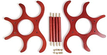 Leifeng Tower Classico Wine Rack di Legno Solido Desktop Rosso Scuro Continentale Semplice e Durevole Luogo Solida e Stabile 6 Bottiglie di Vino Creativo Wine Rack Decoration