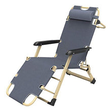 SHUAIIJUAN Sedia per il tempo libero domestico Sedia da giardino Zero Gravity reclinabile Sedile for relax reclinabili Sdraio Sedie esterna Patio Lounger rimovibili regolabile Poggiatesta - Grey