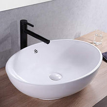 Ceramica controsoffitto Bacino, Lavabo Hotel Domestica lavandino del Bagno Ovale Art Bacino (Senza Rubinetto) -60x44x16cm