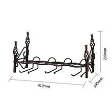 Gn shop Portabottiglie per Vino - 4 Bottiglie E 6 Coppe Smontabile Parete Scaffale per Vino