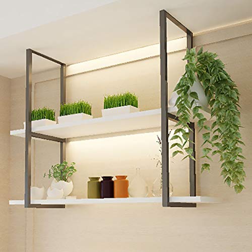 Porta Bottiglie da Vino Scaffali Galleggianti Scaffali Decorativi A Parete, Scaffale A Parete Industriale, Appendiabiti A Mensola A Soffitto per Soggiorno Bar Caffetteria Ristorante Rack di stoccagg