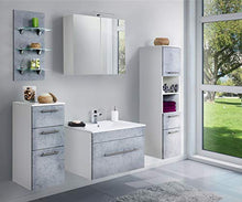 Set di mobili da bagno SANTINI 75 (5 pezzi) grigio cemento