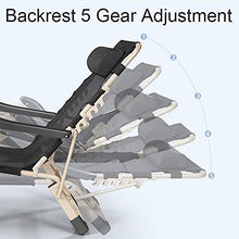 JFFFFWI Sedia Pieghevole Zero Gravity Lettino Prendisole Lettino Pieghevole Portatile Sedia reclinabile da Ufficio Regolabile Sedia reclinabile da Giardino Beach Garden Patio Relaxer Chair