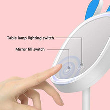 AJH Home Specchio da toeletta Specchio da Trucco Specchio da Trucco Specchi da Barba da Parete per Bagno Specchi da Barba Illuminati a LED Ingrandimento 10X Decorare per