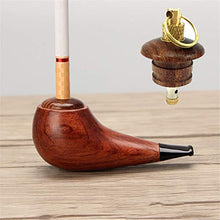 Pipa, pipa in legno massello vecchio stile, piccola caffettiera fatta a mano, A1,8,9 cm